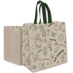 Bagways 30 PACK Reusable Grocery Bags with Handles, Durable, Foldable, Washab…