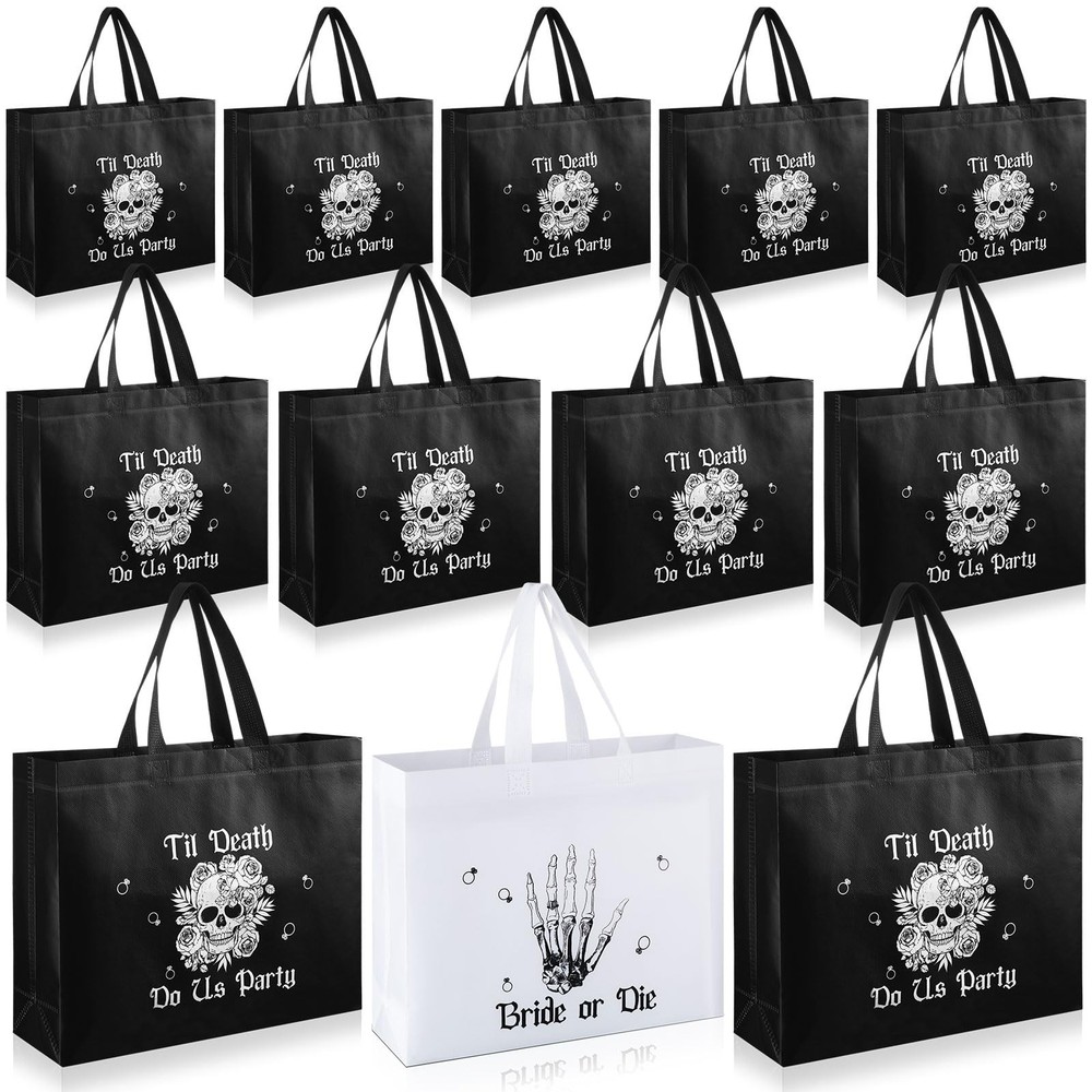 12 Pcs Bride or Die Bachelorette Party Gift Bag Till Death Do Party Tote Bag …