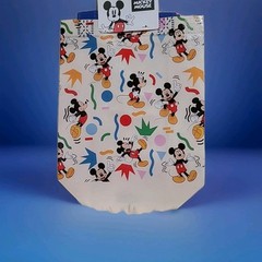 Disney Mickey Mouse 2 Pack Mini Reusable White Gift Bags with Handles NEW!