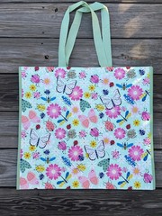 TJ Maxx Large Shopping Bag Butterfly 🦋 Ladybugs 🐞 Eco Friendly Tote Bag