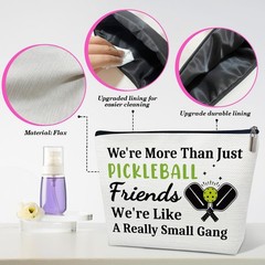 Pickleball Gifts for Women, Pickle Ball Makeup Bag, Birthday multicolor02