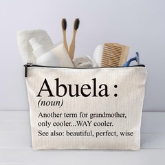 Sufamb Abuela Gifts Makeup Bag, for Mother’s Day Birthday abuela