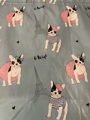 Ross COLLECTIBLE SHOPPING BAG~ Le’ Woof – Eiffel Tower – FRENCH BULLDOG *NEW*