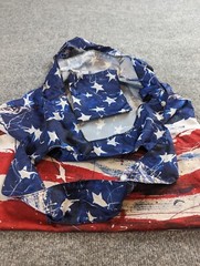 USA FLAG T Bag- Red White & Blue Reusable All purpose Bag