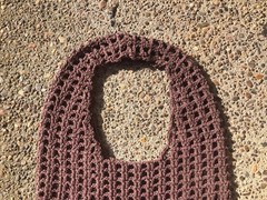 Brown Mesh Tote Bag