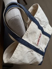 Trader Joe’s Canvas Tote Bag Large Canvas Boat Tote Navy Blue Grocery Beach