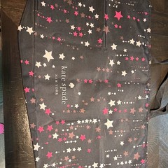kate spade new york Reusable Tote Bag Black Star Pattern 22x14x6 in – New