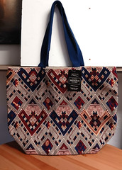 Artsy India Reusable Shopping Bag Durable Canvas Tote All Natural 23 x 18
