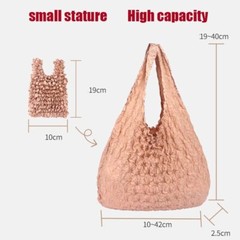3PCS Magic Stretch Portable Foldable Handheld Bags Reusable Grocery Bags