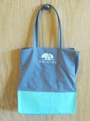 ORIGINS 2017 Brand Med tote Bag GRAY/GREEN Heavy Duty Canvas white LOGO-10″ x14″