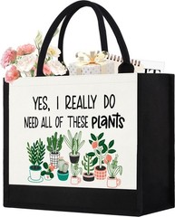 Canvas Tote Bag for Women, Cute Plant Lover Gifts for Women Gardener, Plant L…