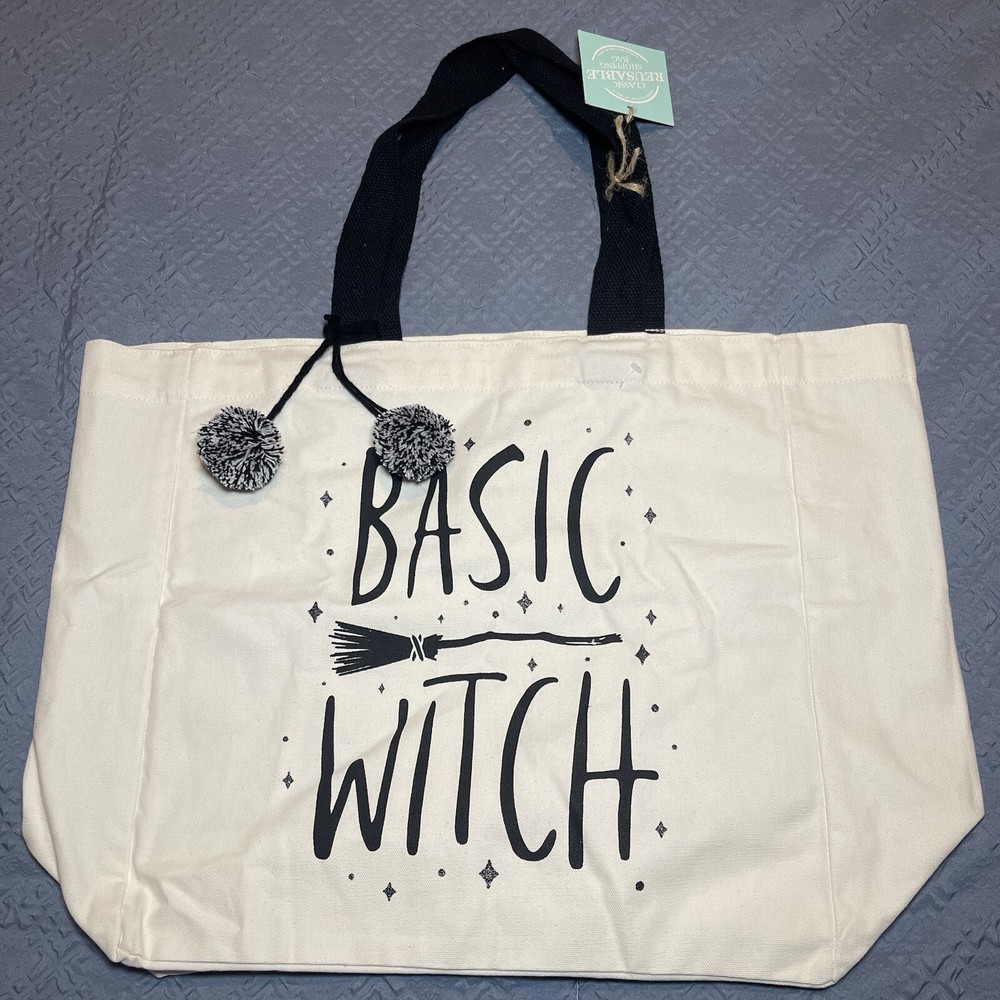 Basic Witch 100% Cotton Handcrafted In India Reusable Shopping Bag
