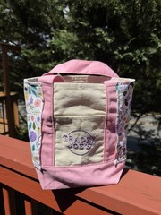 Snoopy Peanuts Trader Joe’s Mini Canvas Tote -Pink, Spring 26 Handmade w/tag