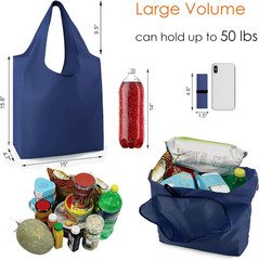 12 Pack Bulk Reusable Grocery Bags Multicolor Durable Machine Washable Grocery B