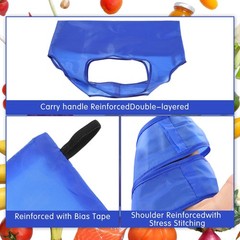 24 PCS Durable Folding Reusable Grocery Bags Bulk Recycle Shopping Washable