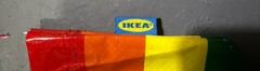 IKEA Large Rainbow Pride Bag 104.832.10 Reusable Tote Shopping Storage