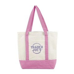 Trader Joe’s Mini Pastel Canvas Foldable Tote Bags Colorblock Set of 4