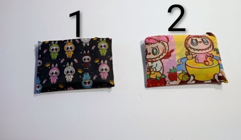 Labooboo Foldable Multicolor Fabric Reusable Shopping Bags Cartoon Pattern