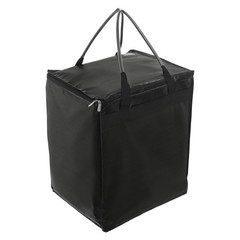 Black Rolling Shopping Bag, Foldable Shopping Trolley, Reusable Grocery Bag