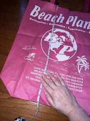 Reusable Shopping Travel Tote Gift Bag Pink Beach Planet New