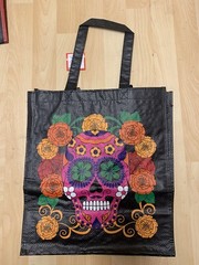 New Day Of The Dead Lot Of Five Reusable Grocery Shopping Bags Halloween HEB