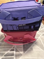 Trader Joe’s Joes Valentines Day Mini Insulated Tote Bag Bundle Pink & Lavender