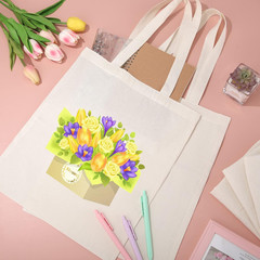 36 Pack 13 Inch W X 15 Inch H Canvas Tote Bags Bulk with Handles, Sublimation Bl