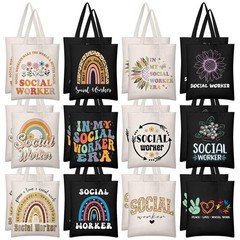 24 Pcs 12/24 Sets Social Worker Appreciation Gift for Women Graduation Canvas…