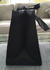 Garth Brooks Black Fabric Reusable Shopping Grocery Bag Silver Metallic Logo