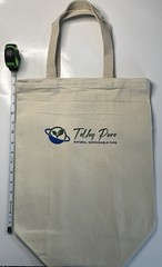 TellusPure Medium Canvas Reusable Grocery Shopping Bag Beach Tote Durable