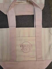 Trader Joe’s Mini Pastel Stripe Canvas Tote Bag Limited Edition Set Of 4
