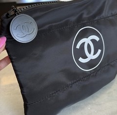 Puffy Makeup Bag Pouch Black Clutch Cosmetic Case-NEWChan Beauty Gift for VIP
