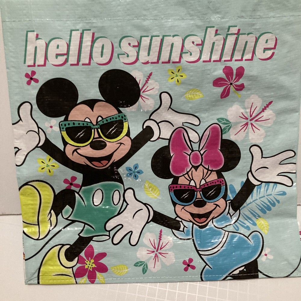 Tesco Mickey Minnie Daisy Donald Tote Bag Hello Sunshine Flower Sun Disney New