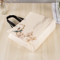Reusable Canvas Grocery Shopping Convenient Tote Bags Non Woven Cloth for Women