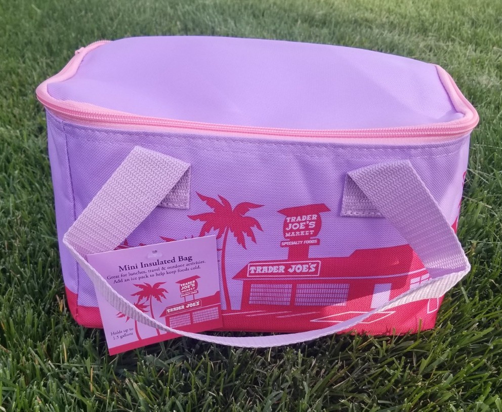 Trader Joe’s 2026 Mini Insulated Tote Bag NEW Limited Edition Floral Violet