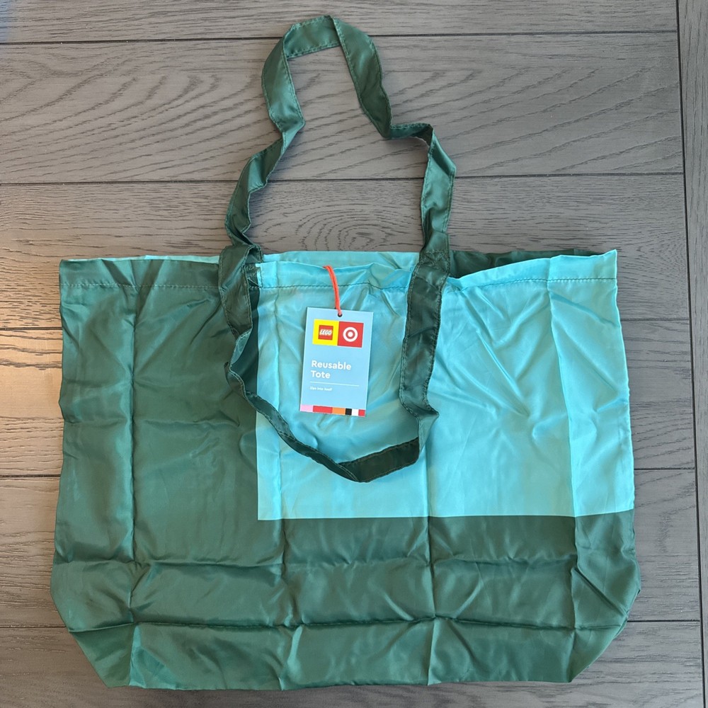 Lego Logo Reusable Tote Bag Green Limited Edition