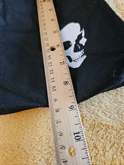 Hot Topic Skull Black Small Shopping Tote Bag Reusable Fun Tote 8.75″ x 7″