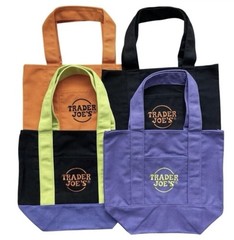 Trader Joe’s 2025 Mini Halloween Tote Bag Orange Black Purple Or Multi