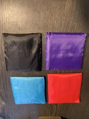 Sacaroo Reusable Standard Nylon Shopping Bags Black,Purple,Blue,Red New-No Tags