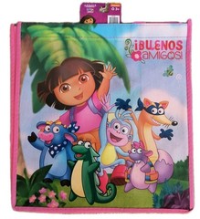 Dora the Explorer Reusable Eco Pink Colorful Gift/Shopping Bag 🆕🆓shipping!