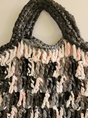Shopping Bag Made Of Repurposed Disposable Plastic Bags Nice!