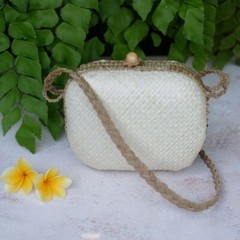 Pandan Leaves Sling Pouch Multi-Purposes Handmade, Eco-Friendly & Sustainable
