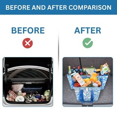 3 PCS 6 Gallon Spring Breeze Reusable Grocery Bags Foldable Hard Bottom Tote