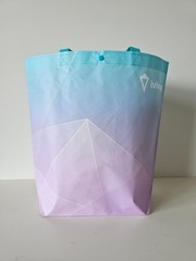 3 x New IVIVVA by LULULEMON Purple Blue Reusable Shopping Tote Bag Large