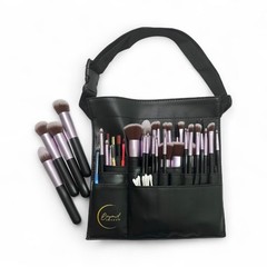 Beyond Shadow Brand™ – Black PU Leather Makeup 10X10X0.2 Inch, Jet
