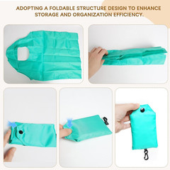 2 Pack Foldable Shopping Bag, Waterproof Reusable Grocery Tote Bag Holder,Nylon(