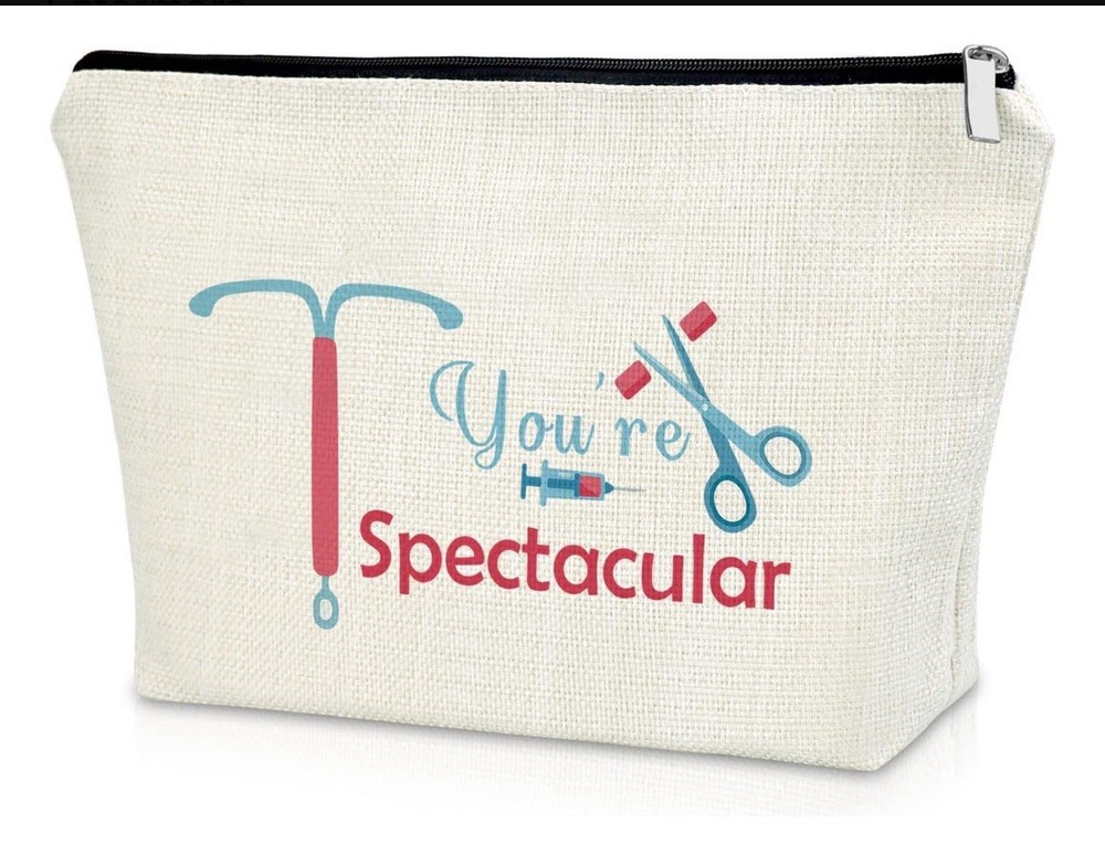 Obgyn / Nurse Cosmetic Makeup Bag,Obstetrics and Gynecology Organizer