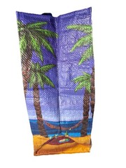 Trader Joe’s Reusable Surfboard Beach Palm Tree Shopping Tote Bag Retired