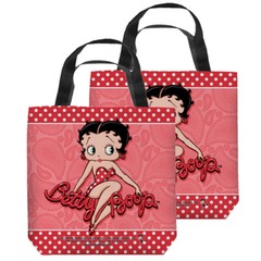Betty Boop “Paisley & Polka Dots” Tote Bag – 3 Sizes