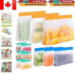 Versatile Reusable Gallon Bags for Eco-Friendly Food Storage – Leakproof Design